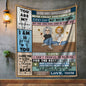 To My Daughter - Personalized Premium Mink Sherpa Blanket 50x60