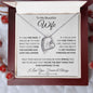 To My Beautiful Wife | If I Had One Wish | Love Knot Necklace