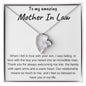 To My Amazing Mother In Law | Blessed To Have You In My Life | Forever Love Necklace