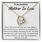 To My Amazing Mother In Law | Blessed To Have You In My Life | Forever Love Necklace