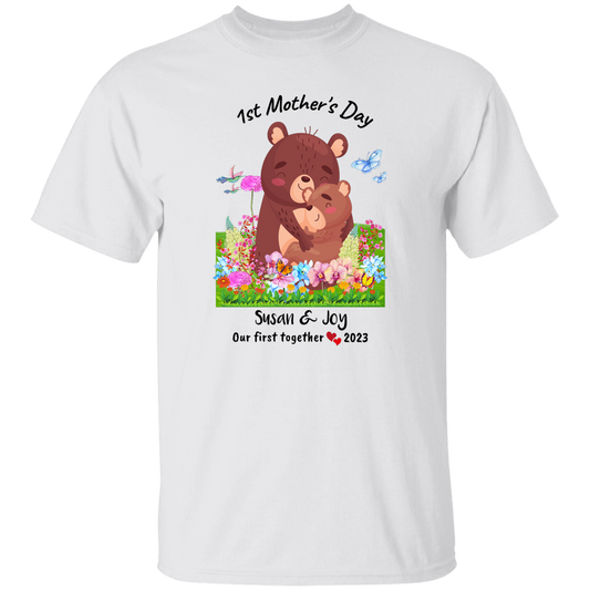 G500 5.3 oz.  Personalized 1st Mother's Day T-Shirt