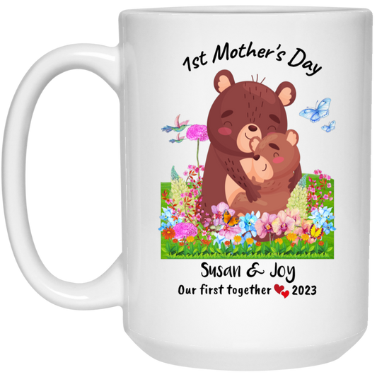 21504 15 oz. Personalized 1st Mother's Day White Mug