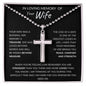 In Loving Memory Of Your Wife | You Are Stronger Than You Think | Stainless Cross Necklace