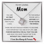 To My Loving MOM | You Are My First Country | Love Knot Necklace