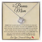 To My Bonus Mom | Love You Forever & Always | Love Knot Necklace