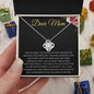 Dear Mom | The Many Sacrifices You Have Made | Love Knot Necklace