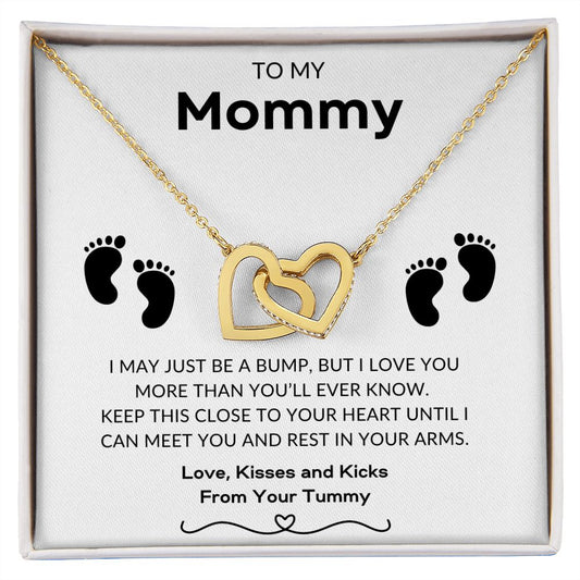 To My Mommy | I Love You More | Interlocking Heart Necklace