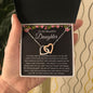 To My Beautiful Daughter | You Have Been An Incredible Blessing | Interlocking Heart Necklace