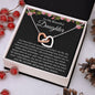 To My Beautiful Daughter | You Have Been An Incredible Blessing | Interlocking Heart Necklace