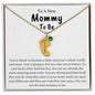 To A New Mommy To Be | Keep This Close To Your Heart | Engraved Baby Feet with Birthstone (w/MC)