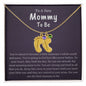 To A New Mommy To Be | Keep This Close To Your Heart | Engraved Baby Feet with Birthstone (w/MC)