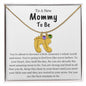 To A New Mommy To Be | Keep This Close To Your Heart | Engraved Baby Feet with Birthstone (w/MC)