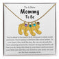 To A New Mommy To Be | Keep This Close To Your Heart | Engraved Baby Feet with Birthstone (w/MC)