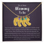 To A New Mommy To Be | Keep This Close To Your Heart | Engraved Baby Feet with Birthstone (w/MC)
