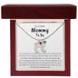 To A New Mommy To Be | Keep This Close To Your Heart | Engraved Baby Feet with Birthstone (w/MC)