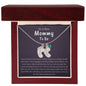 To A New Mommy To Be | Keep This Close To Your Heart | Engraved Baby Feet with Birthstone (w/MC)