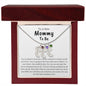 To A New Mommy To Be | Keep This Close To Your Heart | Engraved Baby Feet with Birthstone (w/MC)