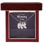 To A New Mommy To Be | Keep This Close To Your Heart | Engraved Baby Feet with Birthstone (w/MC)