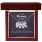 To A New Mommy To Be | Keep This Close To Your Heart | Engraved Baby Feet with Birthstone (w/MC)