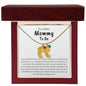 To A New Mommy To Be | Keep This Close To Your Heart | Engraved Baby Feet with Birthstone (w/MC)